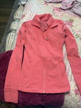 lululemon coral-pink define jacket